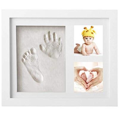 China Home Decoration Baby Care Baby Hand&Foot Print Mud And Mold Hundred Days Photo Frame Gifts And Home Decor for sale