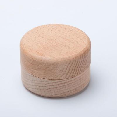 China Aseptic Wooden Round Jewelry Box and Ring Box Storage Box in Bedroom for sale