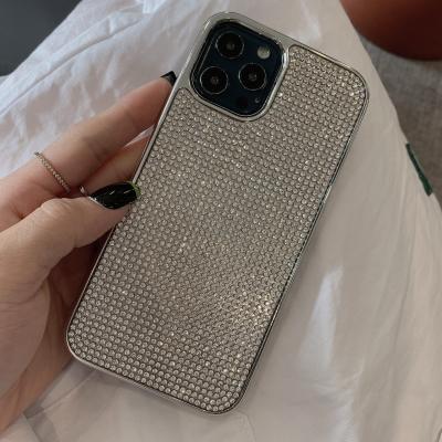 China New Anti-fall Color - Silver Shiny Phone Case For iPhone 13 12 Pro 11 7 8 Plus Max Best Selling Products for sale