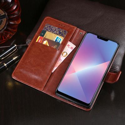 China 2021 Luxury Anti-fall Busniess Card Holder Wallet Case For Oppo A32 Phone Leather Case For Oppo A5 for sale