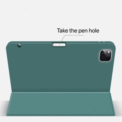 China 2021 Hot Sale Anti-drop Silicone Soft Case Inclusive Soft Shell Tablet Case With Pen Slot For iPad Air 4 for sale