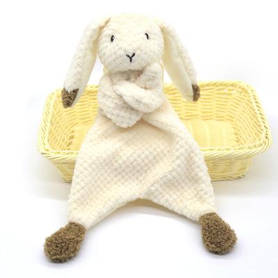 China Eco-Friendly Bunny Plush Baby Toys Sleeping Comforter Soothe Soft Towel Plush Stuffed Toys For Babies Baby Play 0 12 Months for sale