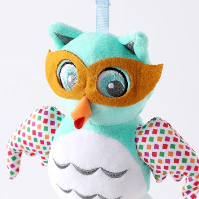 China MINGJUN eco-friendly animal bed wind chimes baby hanging toys plush bed trailer hanging toys can be imported with teether can be bitten for sale