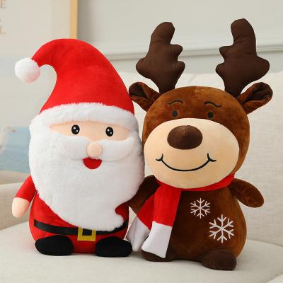 China Wholesale Doll 60cm 2021 New Santa Claus Doll Plush Doll Toy Logo Decoration Gift Custom Made Eco-friendly Christmas Gift for sale