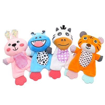 China Eco-Friendly Newborn Baby Infant Animal Soothe To Soothe Towel Toddler Soothe Doll Plush Children Kids Relieving Sleeping Towel Toy Gift for sale