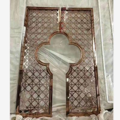 China Laser Cut Decorative Perforated Wall Panel Metal Decorative Wall Art Panel for sale