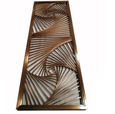 China Stainless Steel Movable Home Decor Room Screen Divider for sale