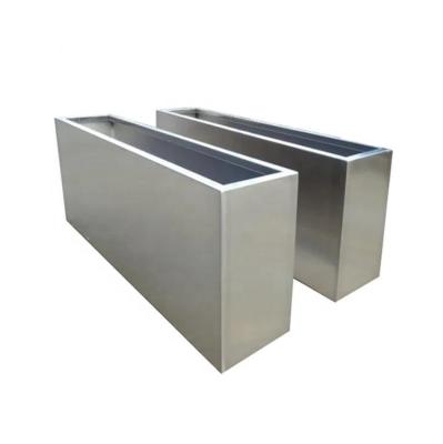 China Customized stainless steel rectangle flower planters for sale