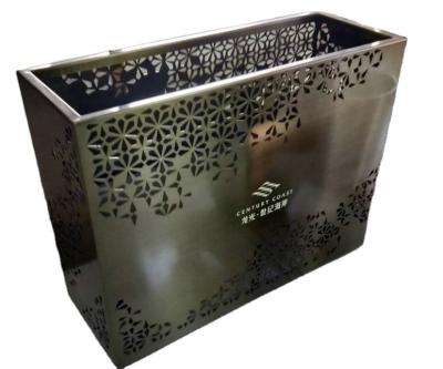 China Weatherproof steel flower box metal square plant box flower pot big large for sale