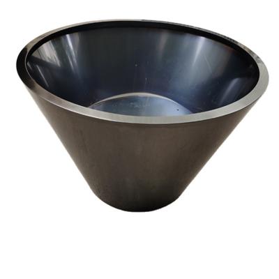 China High fashion glossy glazed black big flower pot outdoor round for sale