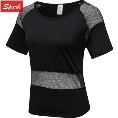 China Sexy Cooling Mesh Lightweight Comfortable Short Sleeve Woman T-Shirt for sale