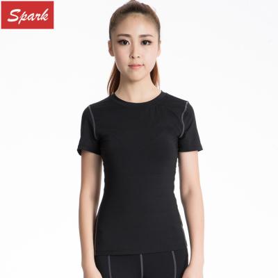 China Women fitness quick-drying short-sleeve plain tank top clothes T-shirt for sale