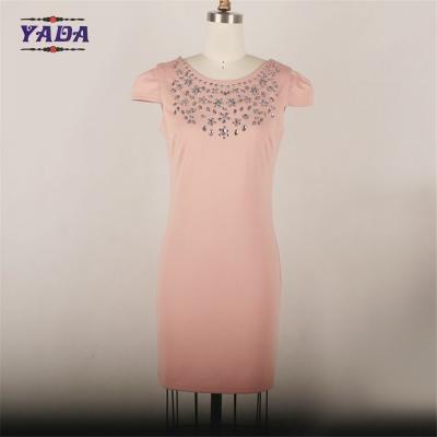 Chine Sexy corps sans dos, femme mince, haute couture, robe décontractée, plus grande taille, vêtements pour femmes avec des perles de cristal. à vendre