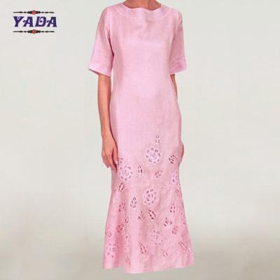 China Mujeres africanas Bazin bordado de mano diseño fiesta swing vestidos casuales vestidos sexy para mujeres en venta