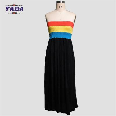 China Mode zomer strand strapless feestjurk sexy lange jurk vrouwen jurken casual te koop Te koop