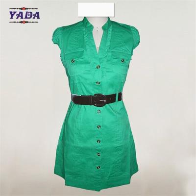 China Capuz de algodão, manga de chapéu de espandêx, roupas femininas de verão, vestidos femininos, vestidos de escritório, com baixo preço à venda