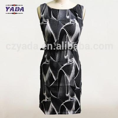 China Women print long fashion a line dress ladies sexy women clothing dresses lady with waist belt for sale