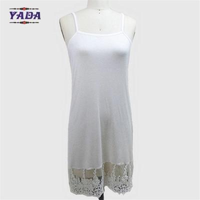 China Dames viscose spandex banden full slip t-shirt jurk vrouwen plus size groothandel mode jurken voor ondergoed Te koop