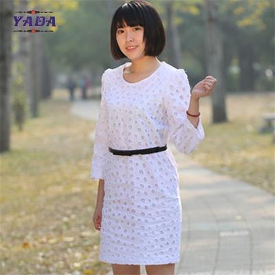 Cina Donna maniche lunghe abito ricamo abito casual abbigliamento ultime donne abiti da ufficio donne festa in vendita