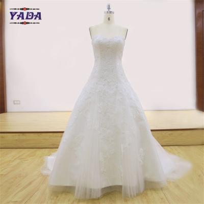 Cina Nuovo design signore spalla sottile sirena coda vestito dolce bianco abiti da sposa economici in vendita