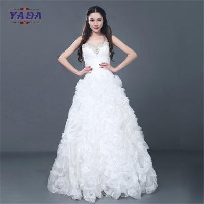 Cina Nuovo modello semplice elegante fatto a mano con perline off spalla abito da ballo abito da sposa vendita in vendita