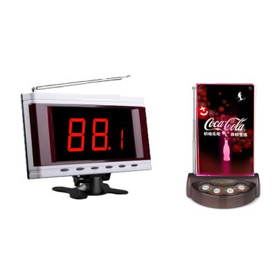 China Flashing lights menu folder restaurant wireless restaurant wireless ordering system for sale