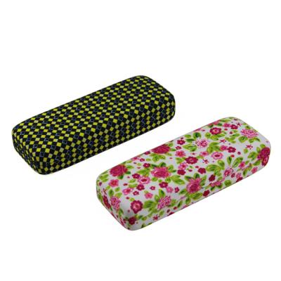 China custom cloth print metal eyeglasses case for sale