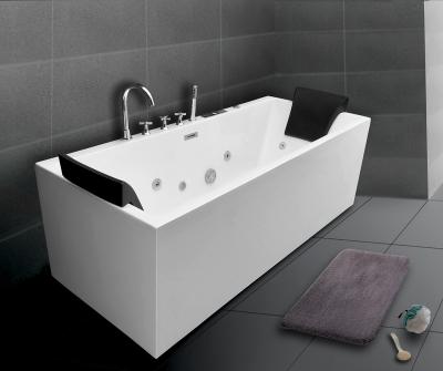 China New 1800 Whirlpool Three Side Massage Bathtub Indoor Skirted Bathtubs for sale