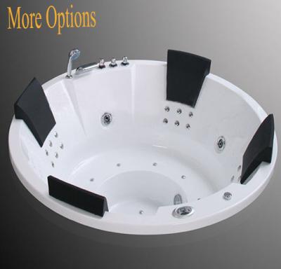 China Big Round Shape Whirlpool Bathtub Freestanding Massage Tub Four Manufacturer Bathtub People / Spa for sale