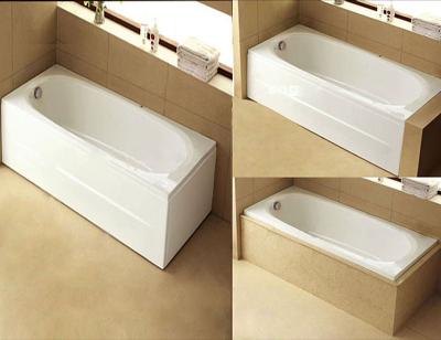 China Body Soaking Japan House Bathroom Build-in Bath Tub Without Whirlpool Massage for sale