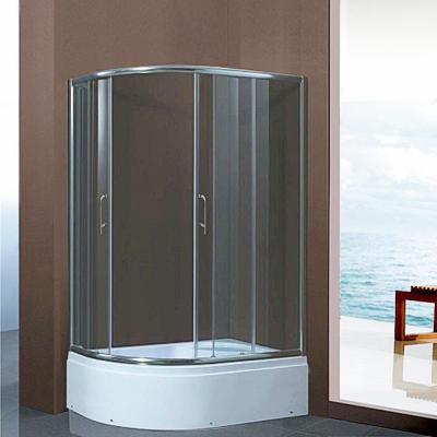 China With Frame Pinghu Shower Manufacturer Bathroom Sliding Glass Shower Screen In Tray Deep 80 for sale