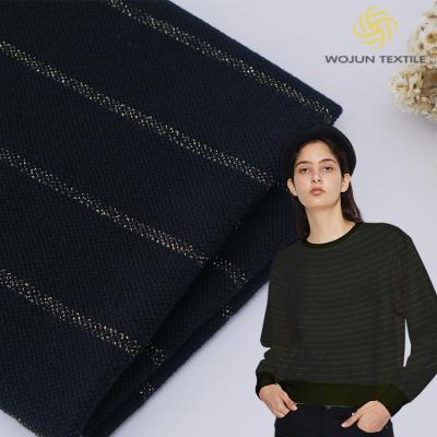 China A tela listrada da malha da camiseta, fio 320gsm tingiu Terry Fabric francês orgânico à venda