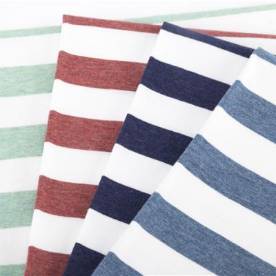 China Durable Striped Textured Fabric , Combed 175cm Color Stripe Fabric for sale