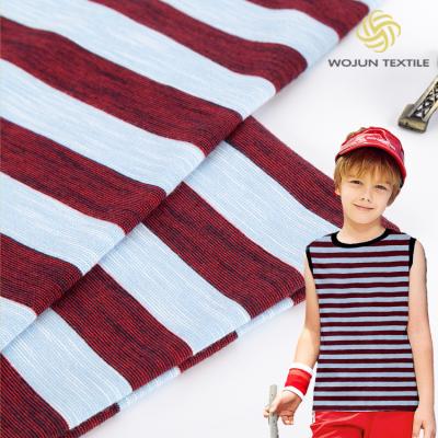 China Hygroscopicity Striped Cotton Fabric Skin Friendly Texture For Casual Wear for sale