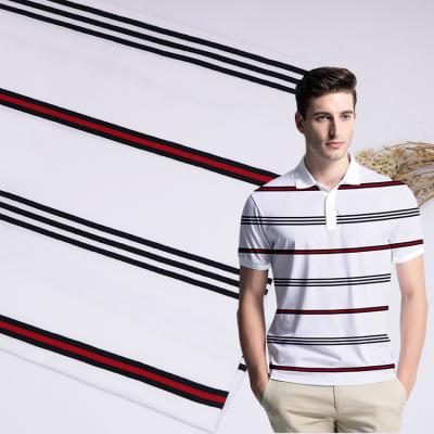 China Breathable And Wear-Resistant And High Quality Striped Knit Fabric For Polo Shirt for sale