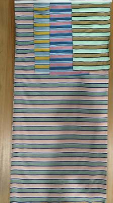 China Smooth And Hygroscopic Soft High Quality Striped Knit Fabric For T-Shirt for sale