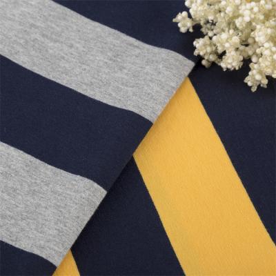 China Comfortable And Soft High Color Fastness And Breathable Striped Knit Fabric For Casual Wear for sale