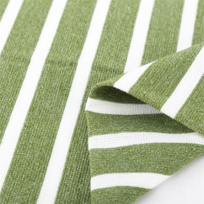 China Elastic And Comfortable And Soft Striped Knit Fabric For Casual Wear for sale