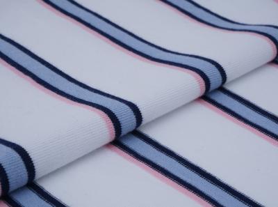 China Fine And Smooth Clear Texture Double Yarn Natural Striped Material Fabric For Casual Wear for sale