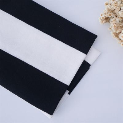 China Good Quality Soft And Comfortable And Sweat-Absorbent Striped Knit Fabric For Casual Wear for sale