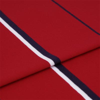 China Easy To Care For And Breathable Wear-Resistant And Durable Striped Knit Fabric For Polo Shirt for sale