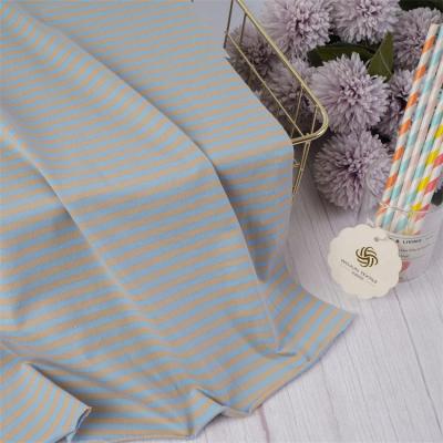 China Comfortable And Smooth And Healthy Durable Striped Knit Fabric For Casual Wear for sale