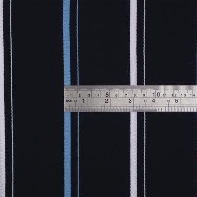 China Comfortable, Moisture-Wicking And Breathable Durable Striped Material Fabric For Polo Shirt for sale