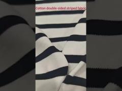 Comfortable And Healthy Skin-Friendly Striped Knit Fabric For Casual Wear