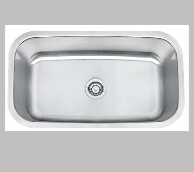 China Without Faucet kichen Satin 304 Stretch Single Bowl Good Selling Sinks for sale