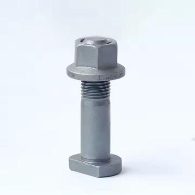 China D Type Truck Wheel Bolt M22x1.5 With 40Cr/35CrMo Materials 32mm Diameter Head for sale