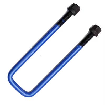 China 10.9 Grade U Bolt Pipe Clamp Gegalvaniseerde U Bolts Blauw Voor vervanging Te koop