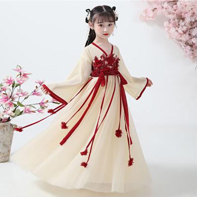 China Traditional Chinese Ancient New Year Boy Girl Chinese Year Clothes Ancient Student Hanfu Costume Baby Birthday Party Perform Traditional Robe Photography Robe for sale