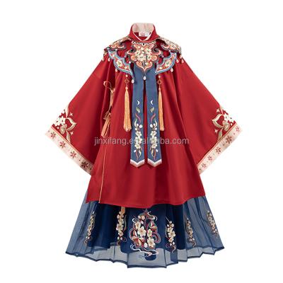 China Traditional Chinese JINXIHANFU Ancient Traditional Winter Hanfu Mask Hanfu Chinese Style Of The East Lady Hanfu Girl Cute Fairy Children Dress for sale