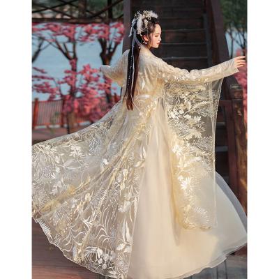 China New Dailay Style Fairy Women's Han Chinese Clothing Jin Chinese Super Fairy Improved Ancient Costume Overflowing Waist-Fitting Fairy for sale